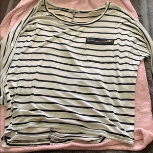 3/4 striped shirt